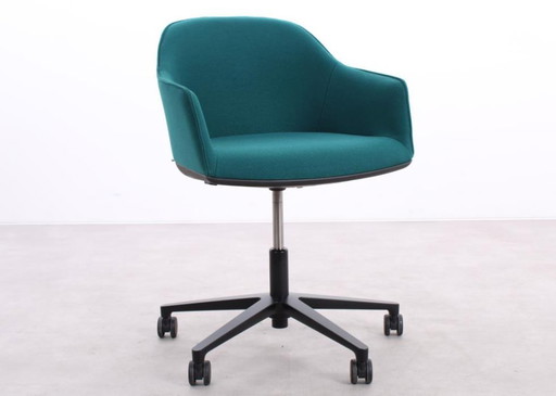 2x Vitra Softshell chair dark green