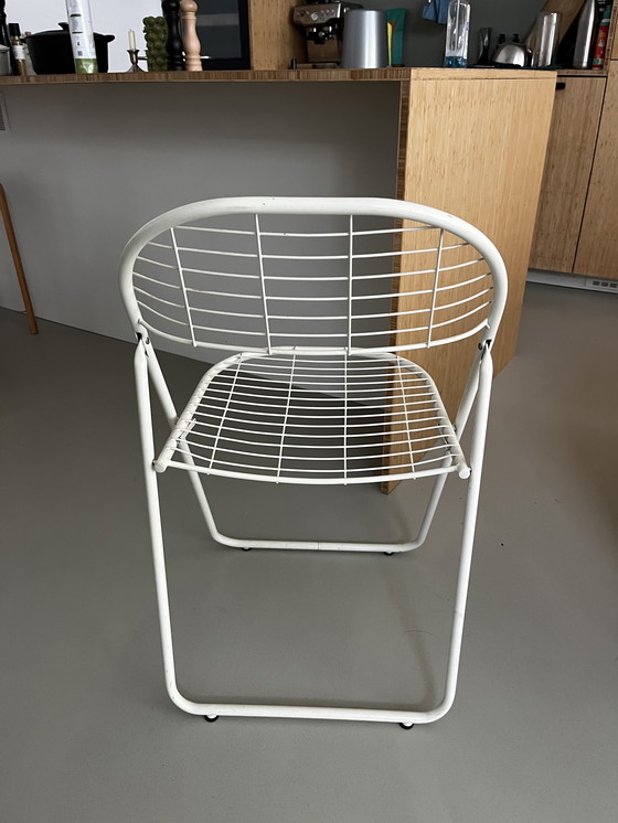 Image 1 of Silla de alambre Niels Gammelgaard blanca