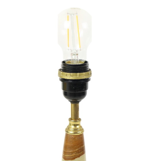 Image 1 of Vintage Table Lamp Onyx Marble