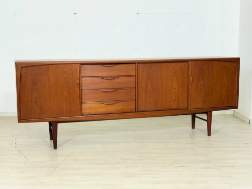 Prachtig teakhouten dressoir uit het midden van de eeuw van Heinrich Riestenpatt – RT Möbel model RT272