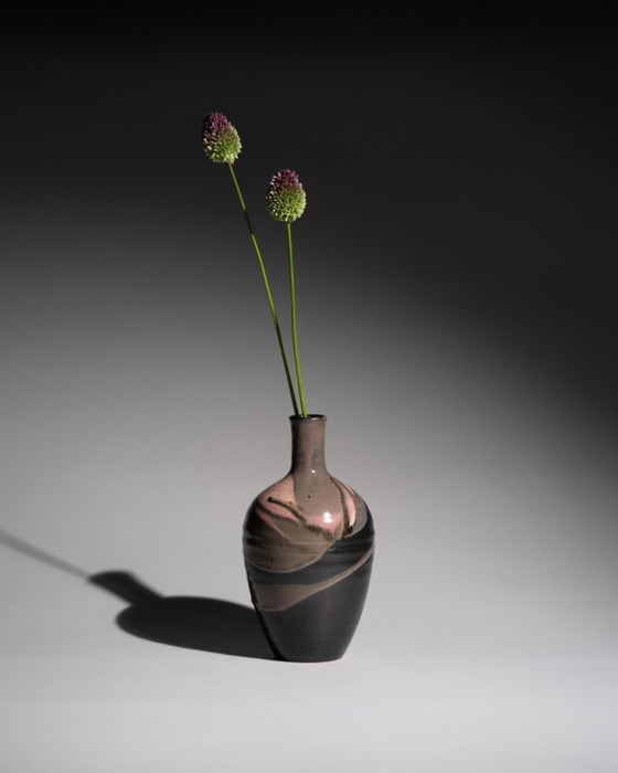 Image 1 of German Studiokeramik Artist Ceramist Wolf-Diether Pölloth Pottery Studio Vase
