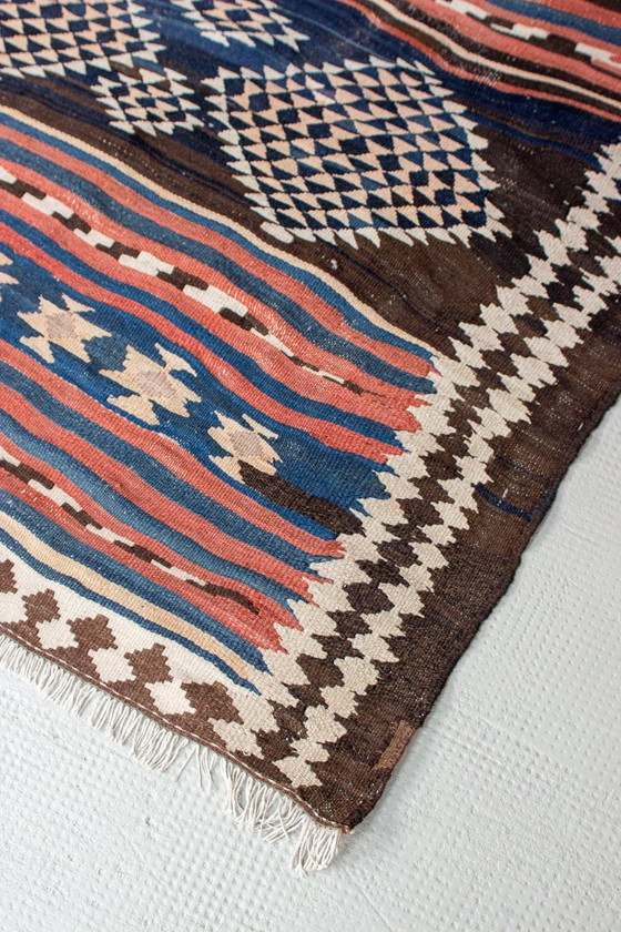 Image 1 of Tapis Kilim vintage Kilim du milieu du siècle 60