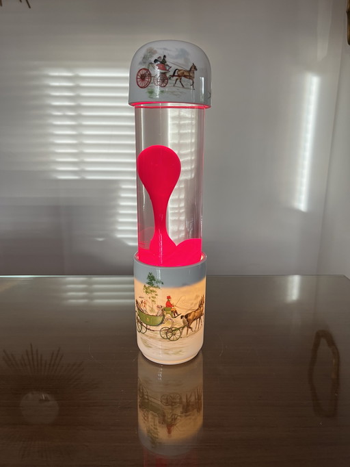 Porseleinen lavalamp Sofranex Frankrijk jaren 60