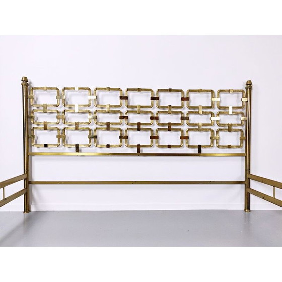 Image 1 of Vintage Brass Bed by Luciano Frigerio, 1970s