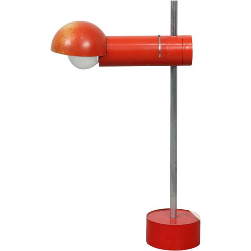 Vintage rode tafellamp