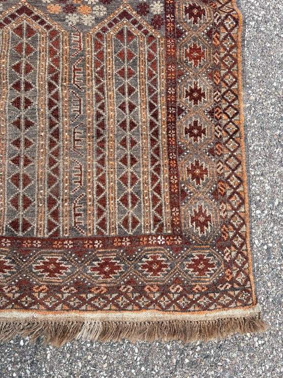 Handgeweven Turkmeens wollen tapijt – Vloerkleden en tapijten, Wool (photo 3 of 12)