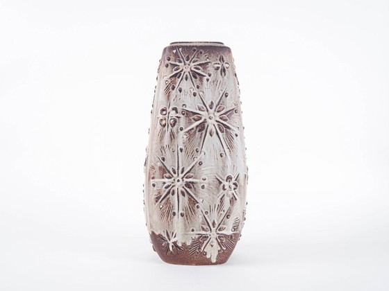 Image 1 of Beige ceramic vase, German design, 1960s, made in West Germany