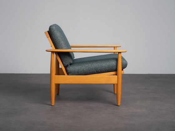 Scandinavian Modern Lounge Chair, Denmark, 1970s – Armchairs, Textile, Vintage (photo 3 of 9)