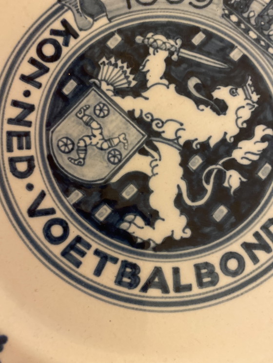 Image 1 of KNVB bord Delfts Blauw