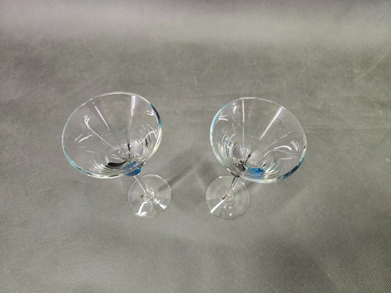 Image 1 of Boheemse Crystalex handgeblazen karaf met zes glazen, set uit de jaren 1990.