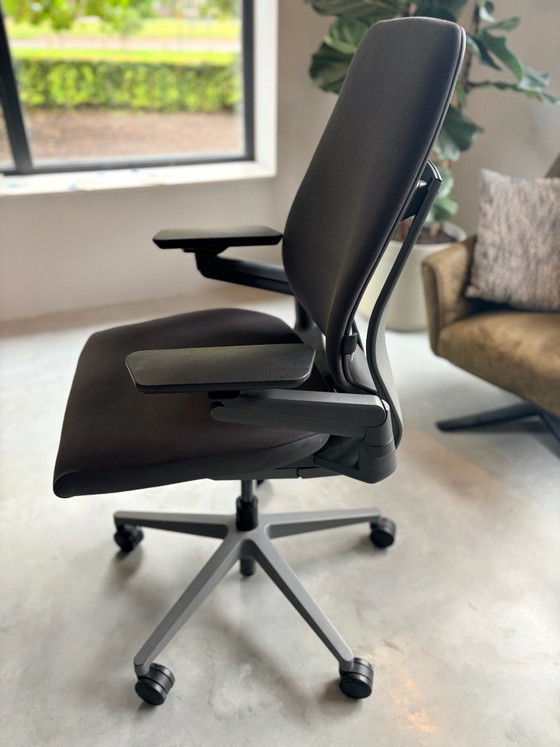Chaise de bureau Steelcase Gesture, Chaises de bureau, Textile, Métal, Gris (photo 3 sur 6)