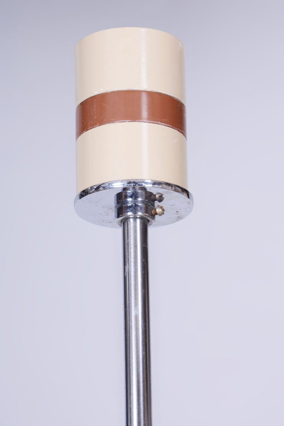 Lampadario restaurato di metà secolo, di Drukov, acciaio cromato, vetro, ceco, anni '70 – Glass, Metal (photo 8 of 11)