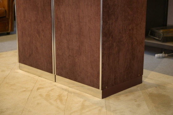 Image 1 of Twee kledingkasten van Guido Faleschini, geproduceerd door Mariani voor Hermès, jaren 70.
