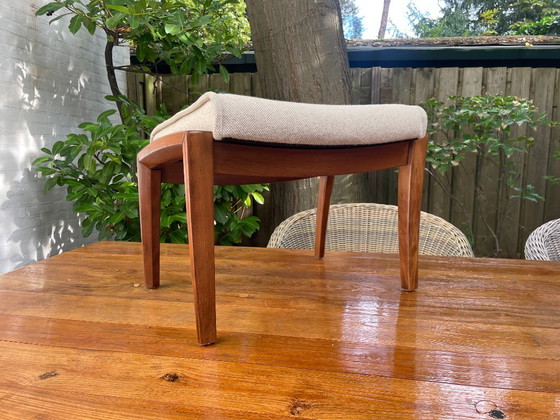 Farstrup Mobler Deense Voetenbank Pouf – Hockers en poefs, Textile, Wood (photo 9 of 16)