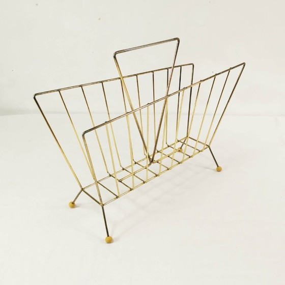 Portariviste modernista, anni '60. – Metal, Brass (photo 2 of 10)