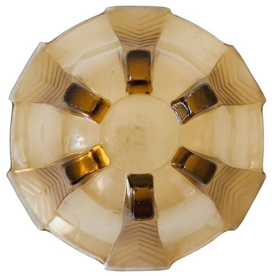 Image 1 of Art Deco plato de cristal ahumado 1930