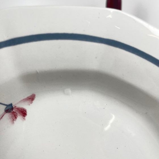 Image 1 of Set aus 6 halbtiefen Tellern, Dekor „Goldene Biene“, St. Amand, 20. Jahrhundert