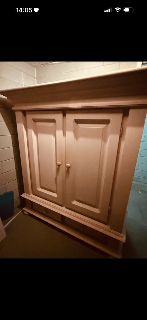 Massief eiken vintage kast 