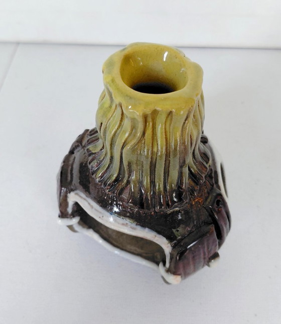 Vintage Brutalist Ceramic Mood Light, 1970s Studio – Brutalist Keramik, Candle holders (photo 8 of 11)