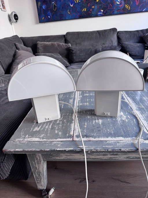 Due lampade da tavolo vintage Olympe, disegnate da Harvey Guzzini per ED Italia