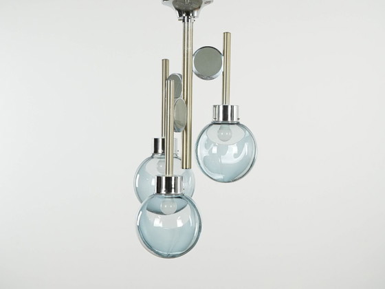 Image 1 of Kroonluchter uit het ruimtetijdperk, Muranoglas, jaren 70, gemaakt in Italië
