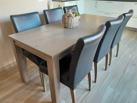 Image 1 of 1x Mesa de comedor 180x80 del programa Liverpool Living. 6x Silla de comedor.