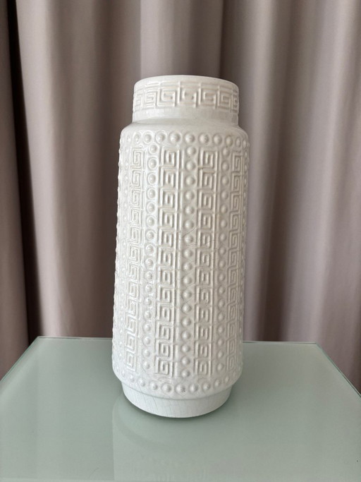 Grand vase vintage Fat Lava en céramique blanche – Alfred Klein Keramik – vazen, Ceramic (photo 2 of 8)