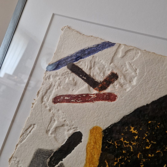 Image 1 of Prachtig Serge Hélénon - Abstracte Carborundum Ets