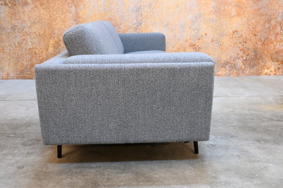 Grey fabric Leolux Bellice design sofa loose headrests, 3-5 seaters, Textile, Metal, Modern (photo 4 of 10)