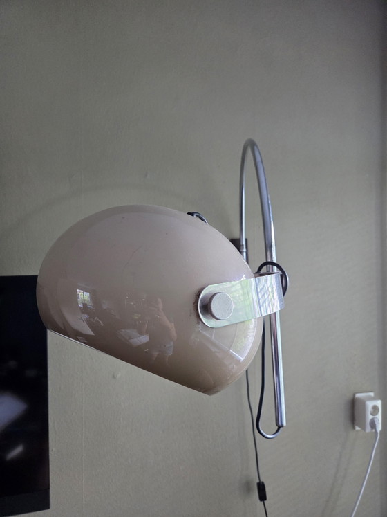 Dijkstra Mushroom Lampen: 3 Booglampen & Hanglamp Jaren 70 – Dijkstra Lampen, Wandlampen, Metal (photo 2 of 5)