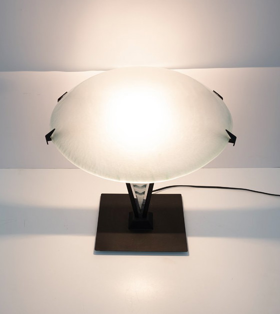 Image 1 of Post Modern Italian Murano Glass Mushroom Table Lamp, 1980s