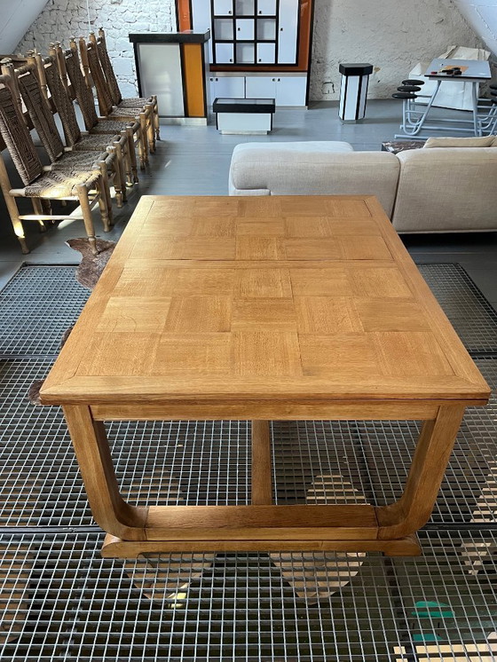 Image 1 of 1940s oak table