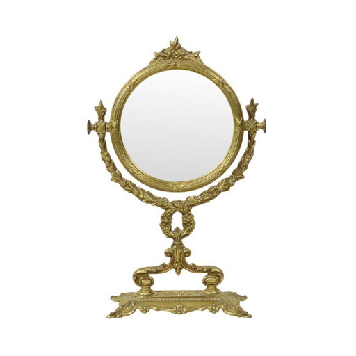 Classic Brass Table Mirror