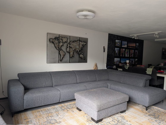 Großes Sofa mit Relaxfunktion – Montel, Metal, Textile (photo 3 of 7)
