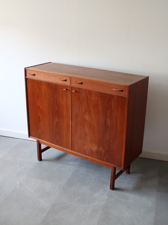 Image 1 of Vintage Swedish teak wall cabinet by Ulferts Tibro