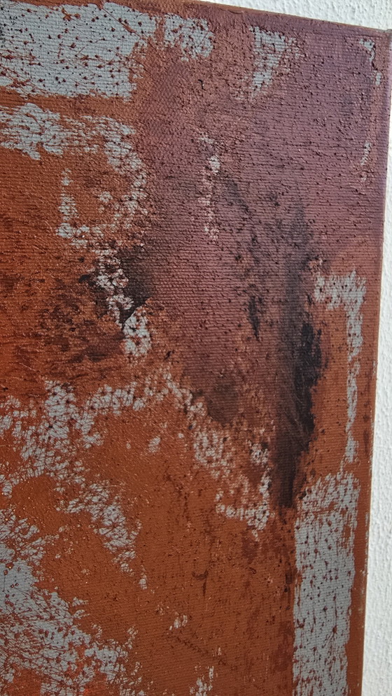 Original Signed Abstract Expressionist Canvas Painting - Büttner – Paintings & Drawings, Wood (photo 3 of 11)