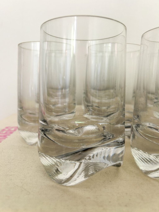 8x Vintage 70er Wassergläser / Whiskygläser
