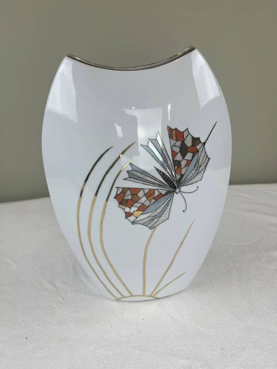 Vaso in porcellana dipinto a mano – Vasi, Porcelain, Gold, Art Deco (photo 10 of 10)