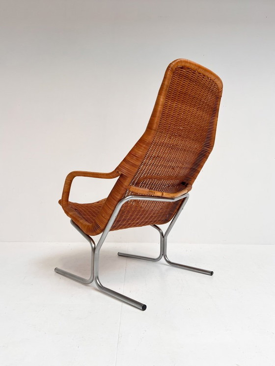 Image 1 of Modell 514 Rattansessel von Dirk Sliedregt, 1970er Jahre