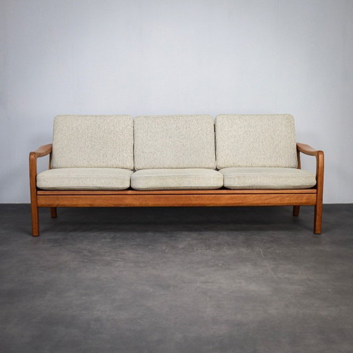 Mid-Century Danish 3-Seater Sofa / Daybed by Juul Kristensen (1970s)