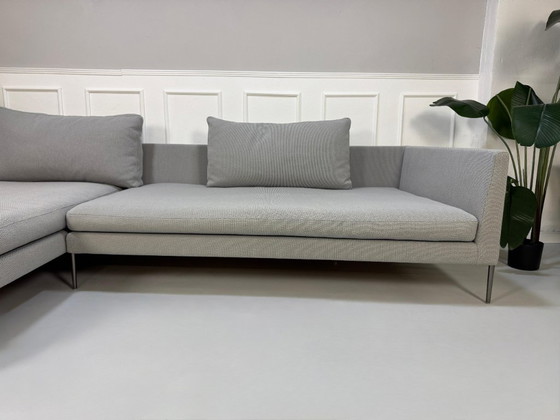 Image 1 of COR Pilotis Sofa Stoff Grau Ecksofa Designer Couch Sitzmöbel