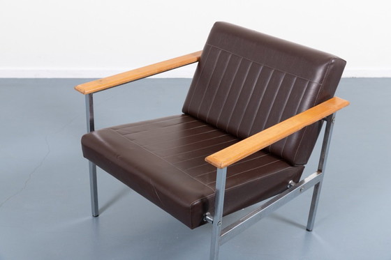 Image 1 of Anni '60 Coppia di poltrone architettoniche di design italiano