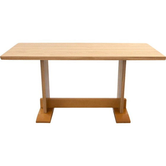 Image 1 of Vintage table with oakwood laminate top, 1970s