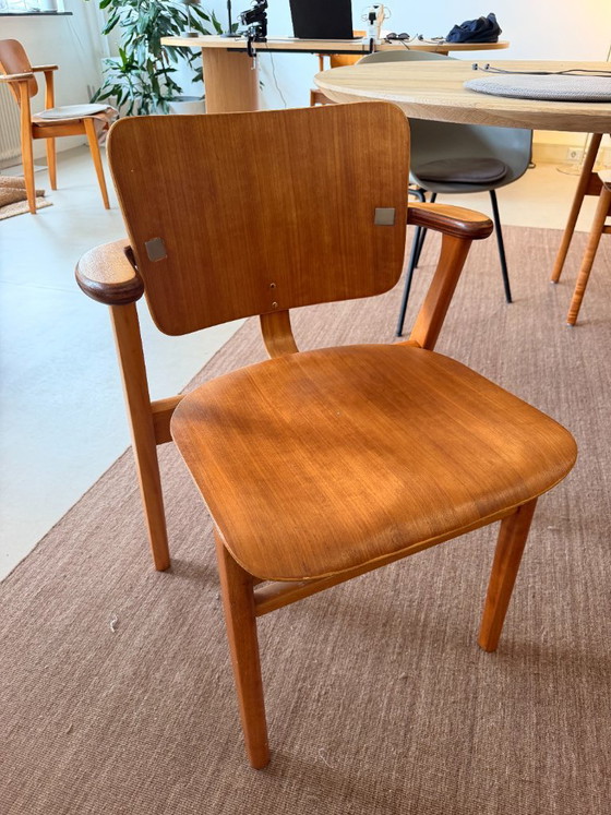 Chaise Domus en Teck, Ilmari Tapiovaara pour Knoll International, Années 50, Édition Rare (photo 8 of 10)