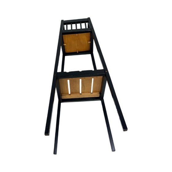 Image 1 of Vintage wooden stand/flower stand – 1960s/1970s, modernist design, 80 cm