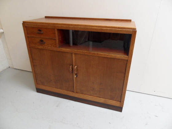 Image 1 of Art Deco sideboard with display case