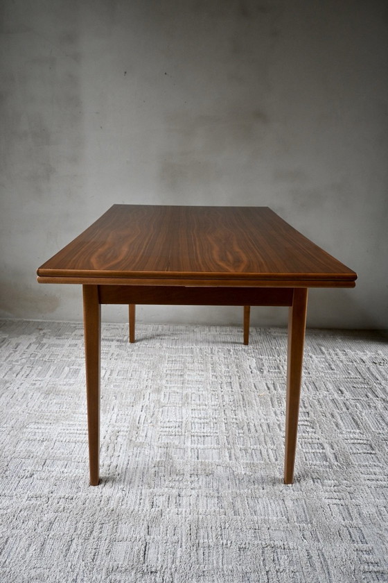 Tavolo da pranzo allungabile vintage anni '60 impiallacciatura in teak, Tavoli da pranzo, Legno, Marrone (foto 11 di 15)