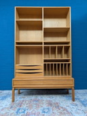 Vintage Oak Bookcase / LP Cabinet, Marian Grabinski For IKEA, 1960s