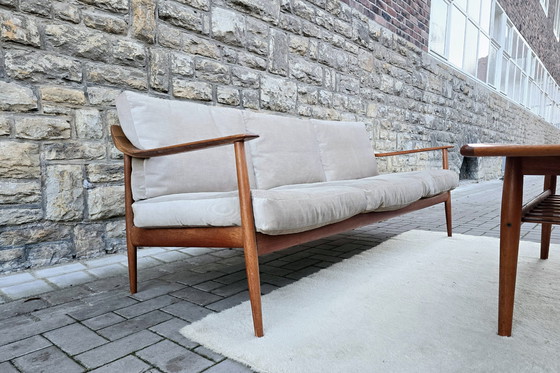 Image 1 of Divano Knoll Antimott, panche di metà secolo anni '60, divano in teak