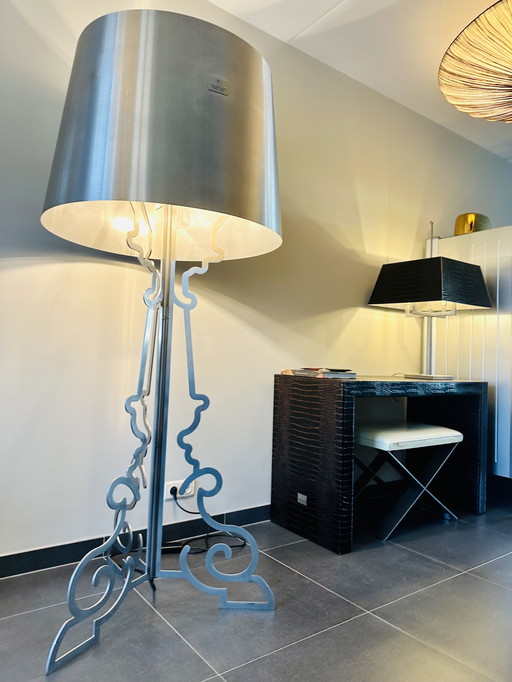 Philipp Plein LOUIS X baroque stainless steel floor lamp 185 cm 3 pcs.